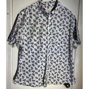 Goodfellow & Co Men's Roller Skate Button-Up Short Sleeve Shirt XXL